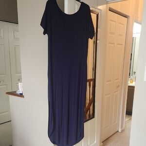 Elegant Navy Blue Women's Dress